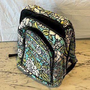 Vera Bradley Island Blooms 15" Backpack with Back Laptop Pocket & Luggage Strap